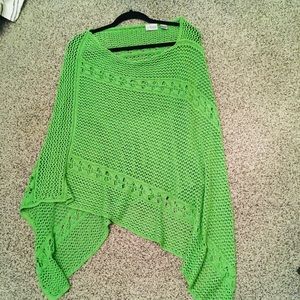Green poncho